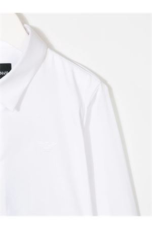 white cotton shirt EMPORIO ARMANI KIDS | 8N4C091N06Z0100